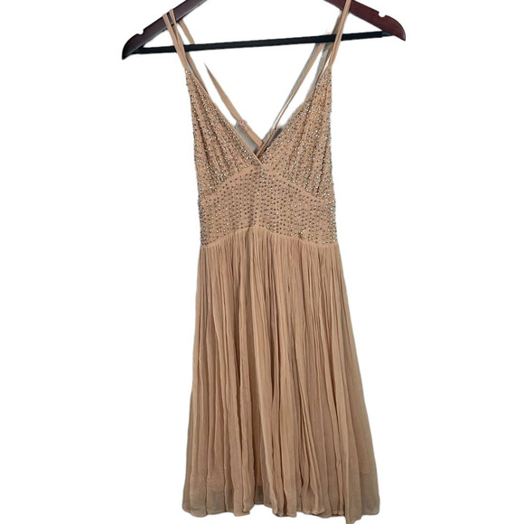 Free People Like a Diamond Mini Dress in Peach Size 2 - Picture 2 of 8